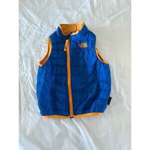 THE NORTH FACE THERMOBALL Full Zip Puffer Vest Baby Toddler Size 18-24m